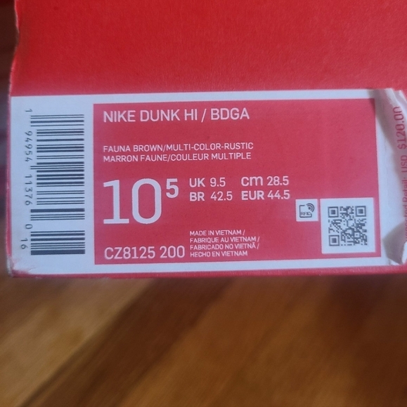 Nike bunk high bdga(bodega)10.5 - Picture 6 of 7